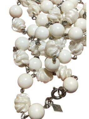 1964 Summer Magic By  Sarah Coventry White Bead Necklace